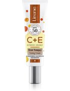 Lirene Vitamin Energy C+E крем за лице да уеднакви цвета на кожата SPF 50 30 мл.