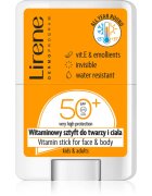 Lirene Vitamin Stick For Face&Body локална слънцезащитна грижа за лице и тяло SPF 50 15 гр.