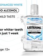 Listerine Advanced White Mild Taste вода за уста с избелващ ефект 1000 мл.