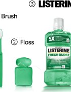 Listerine Fresh Burst вода за уста против зъбна плака 250 мл.