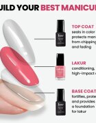 LONDONTOWN Kur Gel Genius Base Coat базов лак за нокти без използване на UV/LED лампа 12 мл.
