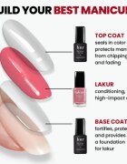 LONDONTOWN Kur Gel Genius Top Coat горен лак за нокти без използване на UV/LED лампа 12 мл.