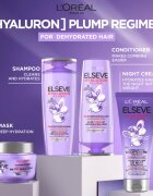 L’Oréal Paris Elseve Hyaluron Plump нощен хидратиращ крем За коса 200 мл.