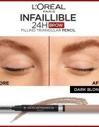 L’Oréal Paris Infaillible 24h Filling Triangular Pencil прецизен молив за вежди водоустойчив цвят Auburn 1 мл.