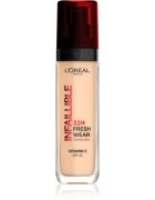 L’Oréal Paris Infaillible 32H Fresh Wear дълготраен течен фон дьо тен цвят 100 Warm Doré 30 мл.