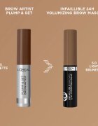 L’Oréal Paris Infaillible Brows гел за вежди цвят 5.0 Light Brunette 4.9 мл.