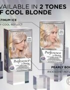L’Oréal Paris Préférence Le Blonding Toner киселинен тоник неутрализиращ кафеникавите оттенъци цвят 01 Platinum Ice 1 бр.