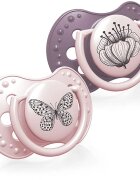 LOVI Botanic 0-3m биберон Girl 2 бр.