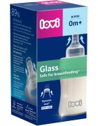 LOVI Glass стъклено бебешко шише 0m+ 150 мл.