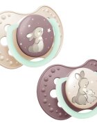 LOVI NIGHT&DAY Girl биберон 0-6 m 2 бр.