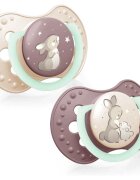 LOVI NIGHT&DAY Girl биберон 6-18 m 2 бр.