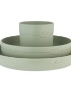 LOVI Tableware Set with Cup комплект за хранене Pistachio 3 бр.