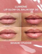Lumene Lip Glow Oil Balm тониращо олио за устни SPF 30 цвят 1 Fudge 10 мл.
