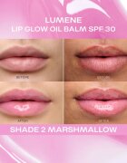 Lumene Lip Glow Oil Balm тониращо олио за устни SPF 30 цвят 2 Marshmallow 10 мл.