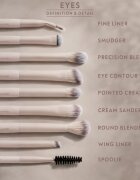 Luvia Cosmetics All Eye Want Nude Aura комплект четки за гримиране на очите