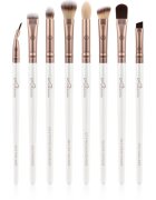 Luvia Cosmetics Prime Vegan All Eye Want комплект четки за очи Pearl White / Metallic Coffee Brown