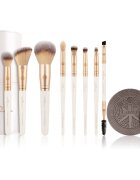 Luvia Cosmetics Prime Vegan комплкет четки с калъф Sparkling Wine 10 бр.
