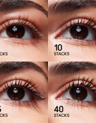 MAC Cosmetics MACStack Mascara Superstack Mega Brush Mini спирала за обем и удължаване на мигли мини цвят Black 8 мл.