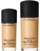 MAC Cosmetics Mini Studio Fix Fluid SPF 15 24HR Matte Foundation + Oil Control матиращ фон дьо тен SPF 15 цвят NC20 15 мл.