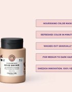 Maria Nila Colour Refresh нежна подхранваща маска без перманентни цветови пигменти цвят Beige Brown 7.23 100 мл.