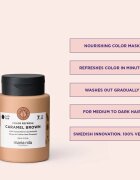 Maria Nila Colour Refresh нежна подхранваща маска без перманентни цветови пигменти цвят Caramel Brown 7.35 100 мл.
