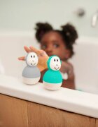 Matchstick Monkey Endless Bathtime Fun Wobblers играчка за вода Cool Grey & Green 2 бр.