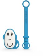 Matchstick Monkey Flat Face Teether & Soother Clip подаръчен комплект за деца Blue