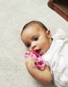 Matchstick Monkey Mini Monkey Teether гризалка с антимикробна съставка 1 бр.