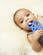 Matchstick Monkey Mini Monkey Teether гризалка с антимикробна съставка Blue 1 бр.