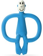 Matchstick Monkey Monkey Teether гризалка с четка 2 в 1 Blue 1 бр.