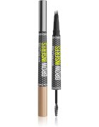 MAYBELLINE NEW YORK Brow Inserts маркер за вежди с четка 2 в 1 цвят 01 Blonde 1.25 мл.