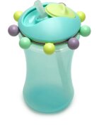 Melii Abacus Straw Sippy Cup чаша със сламка Blue 1 бр.