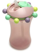 Melii Abacus Straw Sippy Cup чаша със сламка Pink 1 бр.