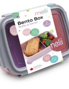 Melii Bento Box кутия за закуска Pink Purple Gray 880 мл.