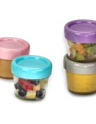 Melii Glass Food Container кутия за съхранение на храни 6x118 мл.