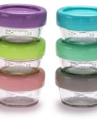 Melii Glass Food Container кутия за съхранение на храни 6x59 мл.