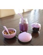 Melii Silicone Bowl with Lid кутия за закуска Cat 350 мл.