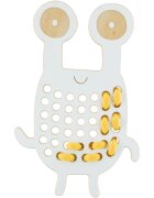 Milin Big Wooden Lacing Toy Crab Goggly играчка за подреждане 20 cm x 13 cm x 07 cm 1 бр.