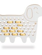 Milin Big Wooden Lacing Toy Dog Charlie играчка за подреждане 15 cm x 20 cm x 07 cm 1 бр.