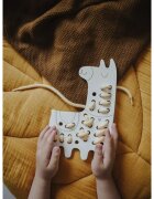 Milin Big Wooden Lacing Toy Lama Lily играчка за подреждане 205 cm x 13 cm x 07 cm 1 бр.