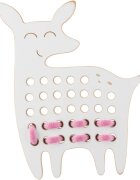 Milin Big Wooden Lacing Toy Little Deer Emily играчка за подреждане 18 cm x 13 cm x 07 cm 1 бр.