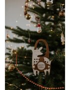 Milin Big Wooden Lacing Toy Little Deer Emily играчка за подреждане 18 cm x 13 cm x 07 cm 1 бр.