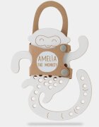 Milin Big Wooden Lacing Toy Monkey Amelia играчка за подреждане 20 cm x 175 cm x 07 cm 1 бр.