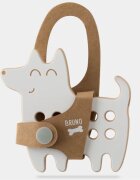 Milin Small Wooden Lacing Toy Dog играчка за подреждане 10 cm x 10 cm x 07 cm 1 бр.