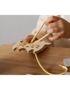 Milin Small Wooden Lacing Toy Dog играчка за подреждане 10 cm x 10 cm x 07 cm 1 бр.