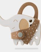 Milin Small Wooden Lacing Toy Elephant играчка за подреждане 85 cm x 125 cm x 07 cm 1 бр.