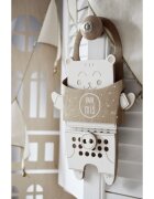 Milin Wooden Lacing Toy Mr. Teddy играчка за подреждане 22 cm x 17 cm x 07 cm 1 бр.