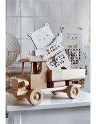 Milin Wooden Lacing Toy Mrs. Teddy играчка за подреждане 22 cm x 16 cm x 07 cm 1 бр.