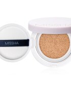 Missha Magic Cushion Cover Lasting дълготраен грим в гъбичка SPF 50+ цвят #21 Natural Light Beige 15 гр.