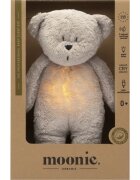 Moonie Bear 2.0 Organic Grey играчка за заспиване с мелодия 1 бр.